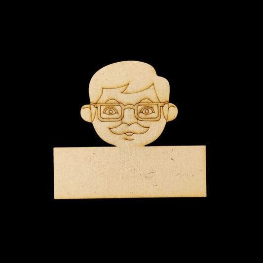 Smiling Dad (MDF Name Board) Fathers Day