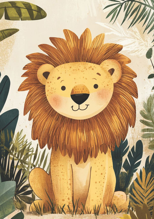 Smiling Lion (Decoupage Paper)