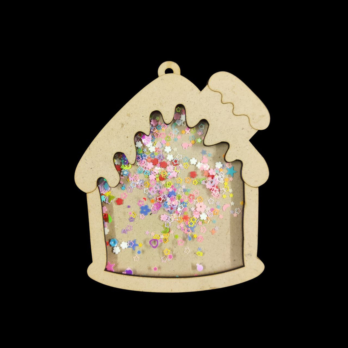 Snow Clad House - (Christmas MDF Shakers)