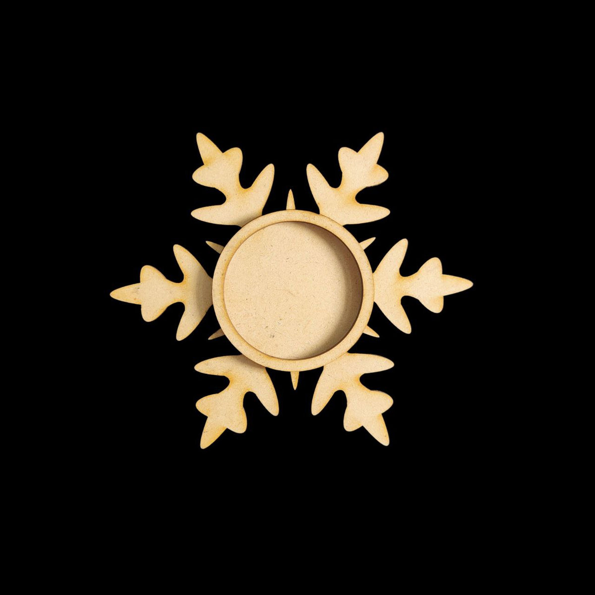 Snowflake (MDF tealight base - Christmas Festive) 4
