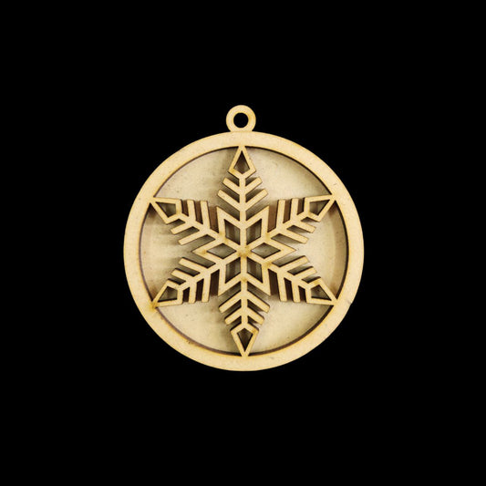 Snowflake - Layered Ornaments (MDF-Festive Christmas )2