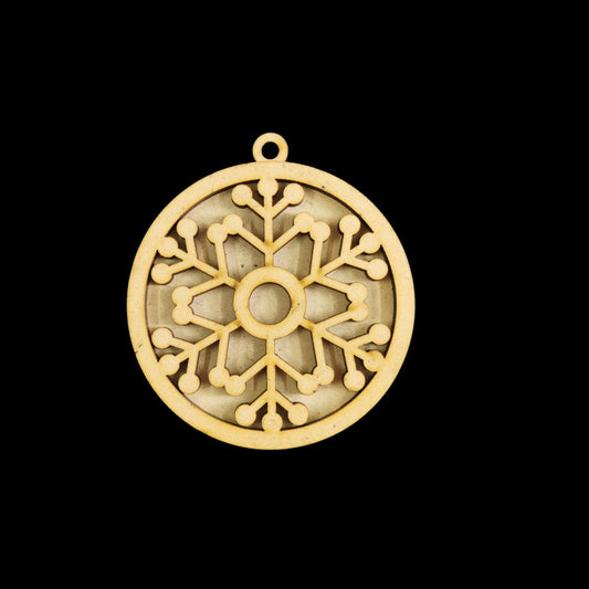 Snowflake - Layered Ornaments (MDF-Festive Christmas )3