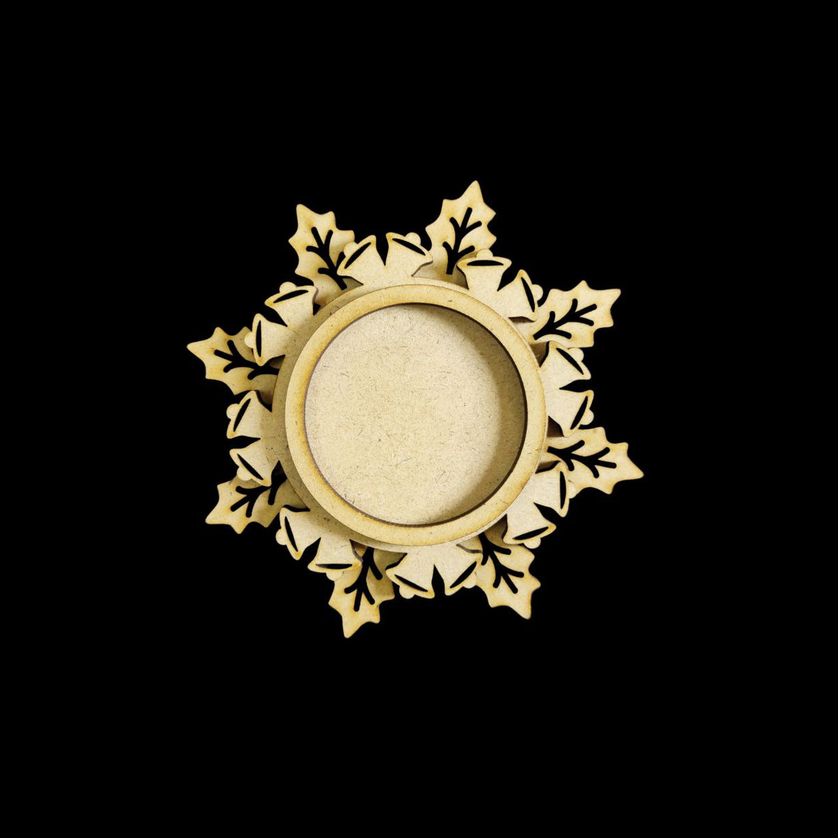 Snowflake - Layered Tealight Holder (MDF)Christmas - 1