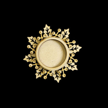 Snowflake - Layered Tealight Holder (MDF) Christmas - 2