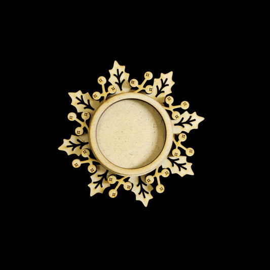 Snowflake - Layered Tealight Holder (MDF) Christmas - 2