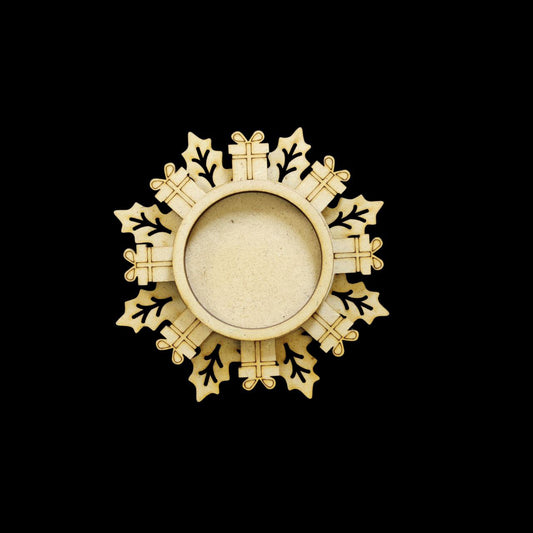 Snowflake - Layered Tealight Holder (MDF) Christmas - 3