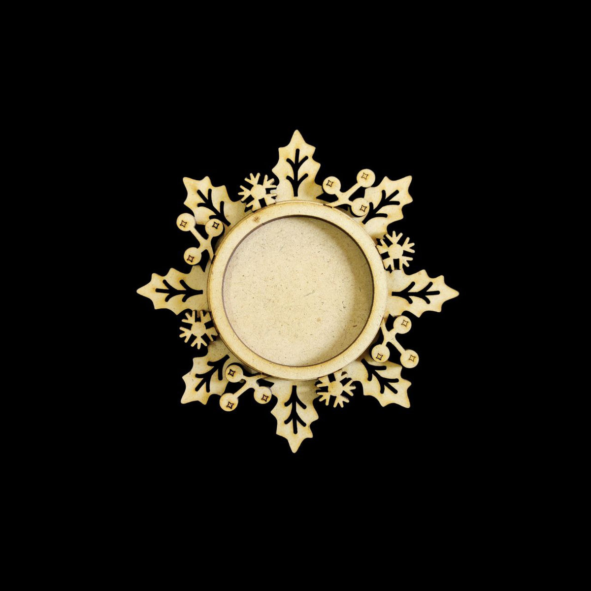 Snowflake - Layered Tealight Holder (MDF)Christmas - 5