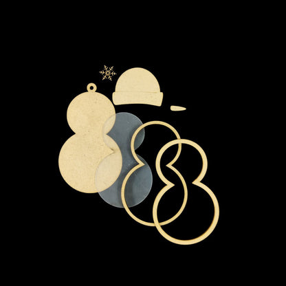 Snowman - (Christmas MDF Shakers)