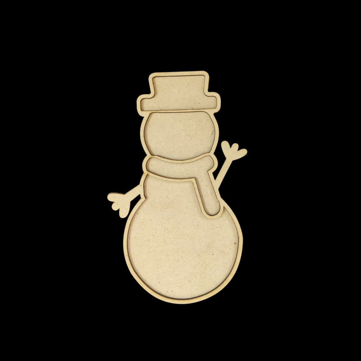 Snowman - Christmas Mosaic Base - MDF