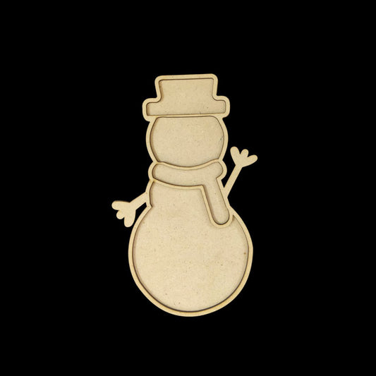 Snowman - Christmas Mosaic Base - MDF
