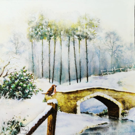 Snowy Woods Christmas eve ( German Napkins Tissues )