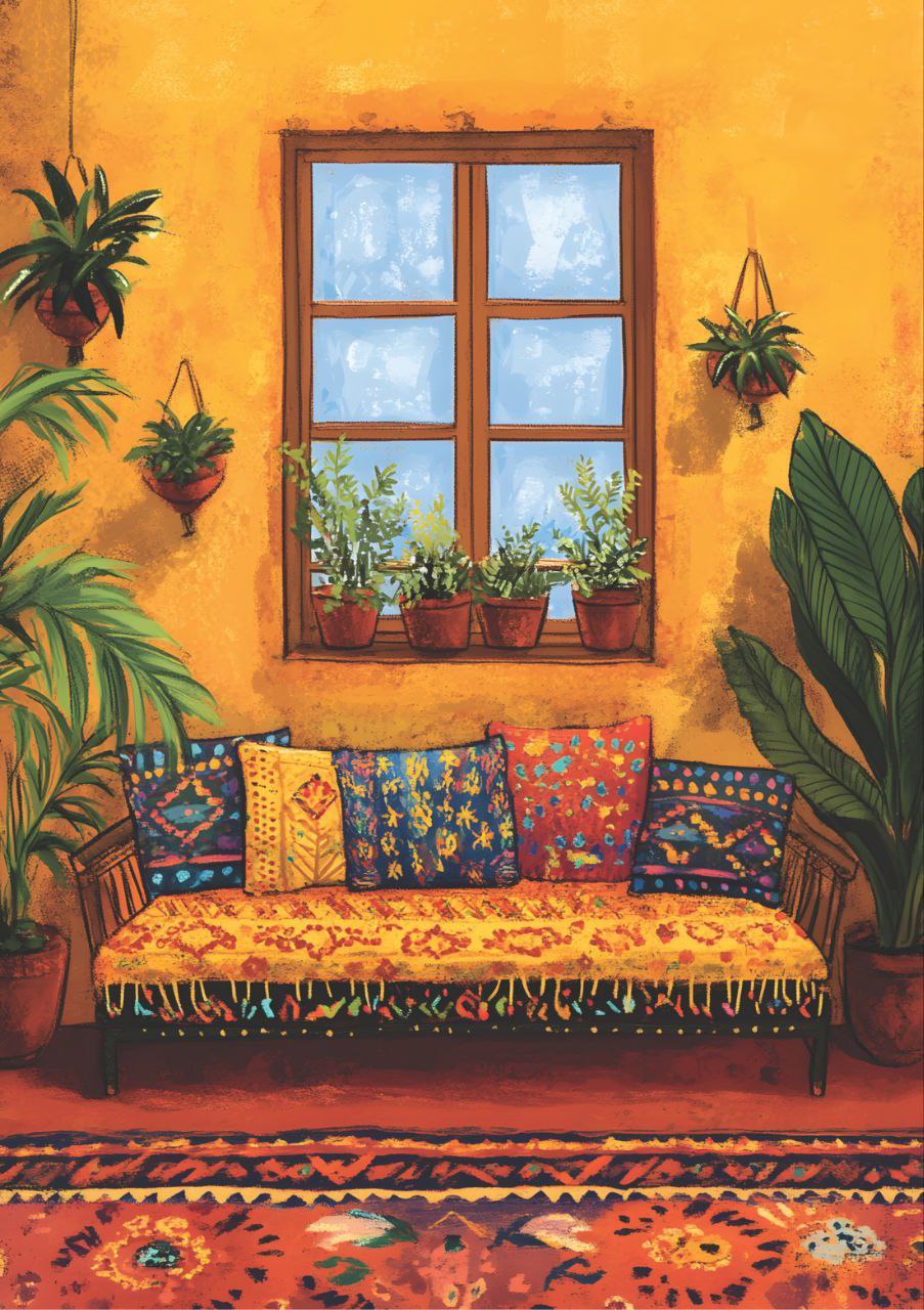 Spanish Yard Comfort Zone (Full Size - Decoupage Paper)