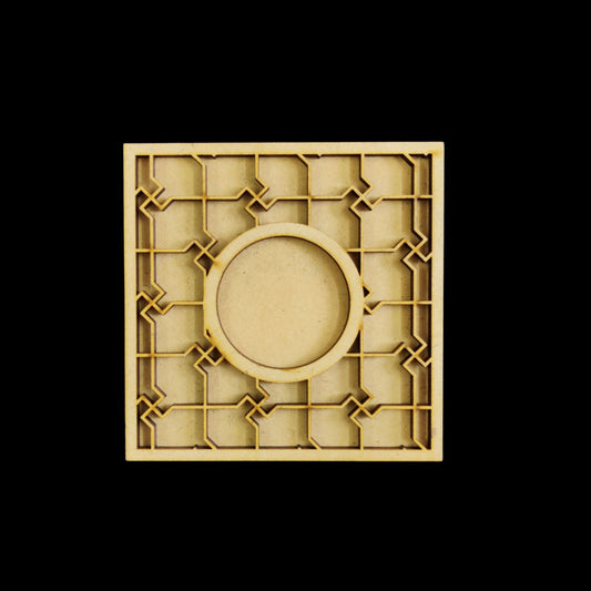 Square Cutwork - Diwali (MDF Tealight Holder) 3