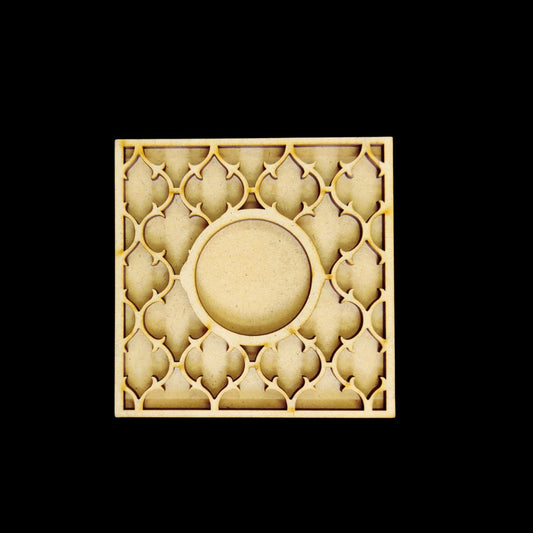 Square Cutwork - Diwali (MDF Tealight Holder) 4