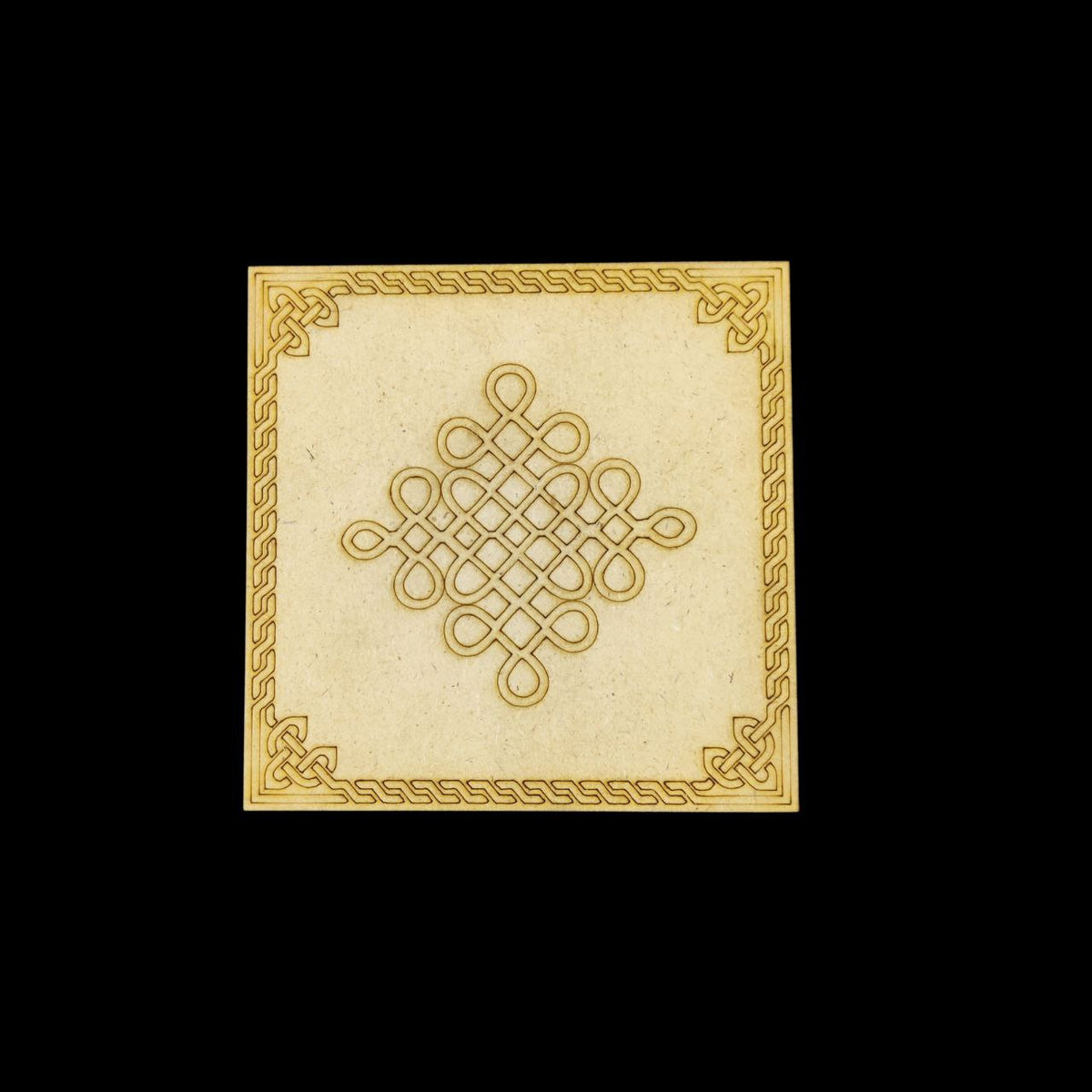 Square Kolam Chowki | Wooden Stool Floor Table (MDF DIY) Diwali Festive