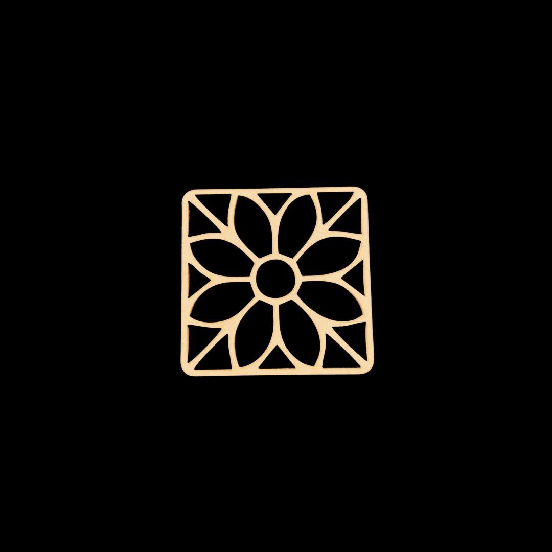 Square Pattern (MDF rakhi Bases)