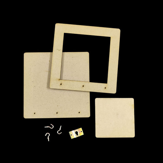 Square - Plain (Ethnic Keyholder - DIY Festive MDF)