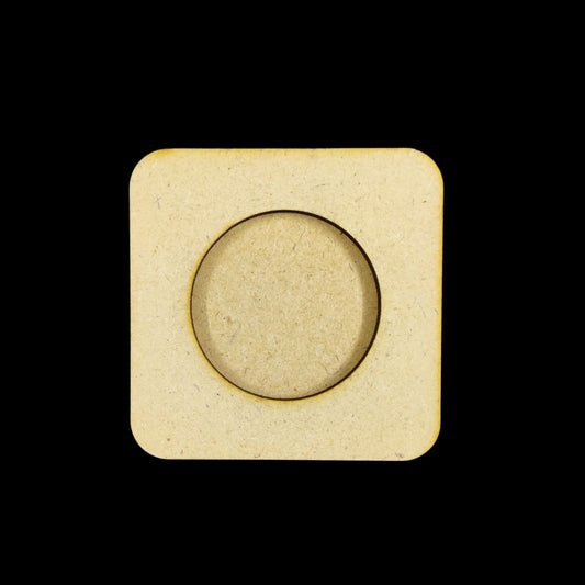 Square curved ( Mini Tealight Holder MDF ) Diwali