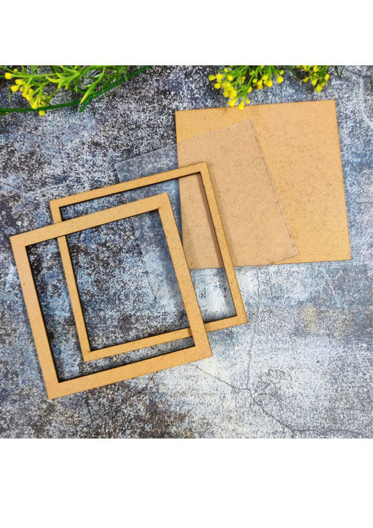 Square ( MDF - Tray/Platter/Wall Decor ) with Acrylic