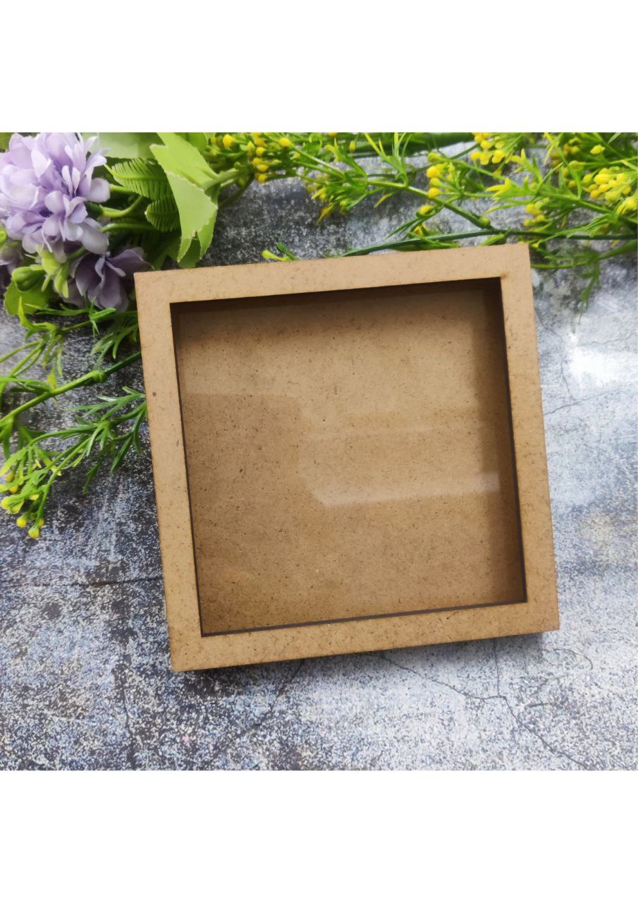 Square ( MDF - Diwali Platter ) with Acrylic