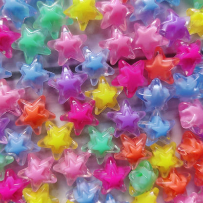 Star - Colourful Plastic Beads