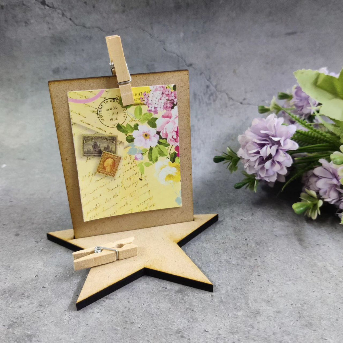 Star (MDF | Desk Photo | To Do List | Display Stand )