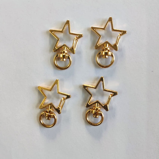 Star - Swivel Clasp Keyring (Gold)