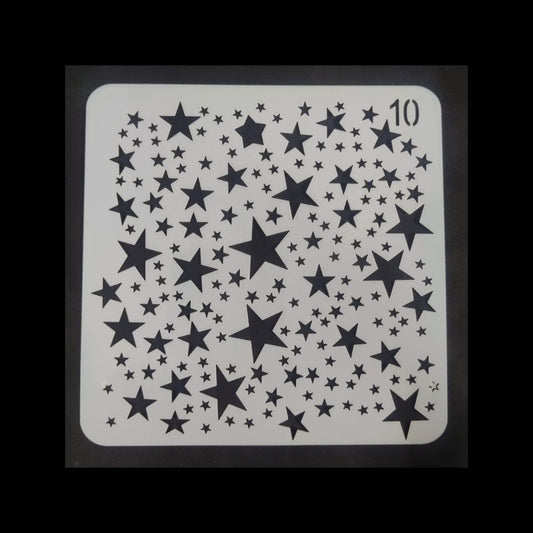 Star and Stars - 5x5 Stencil