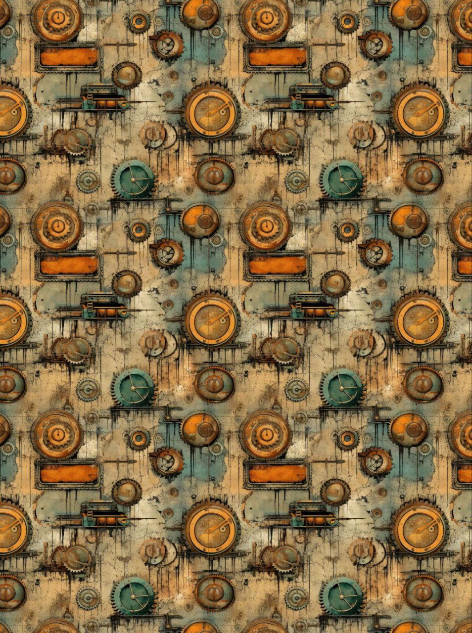 Steam Punk 4 ( Decoupage Paper )