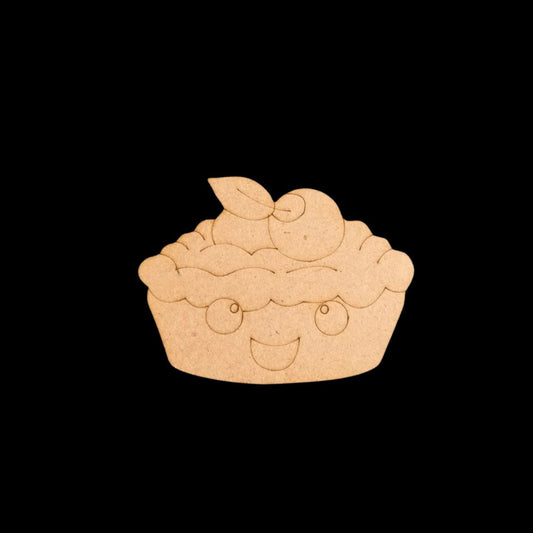 Strawberry Pie (MDF Lasercut Premarked Colouring Base)
