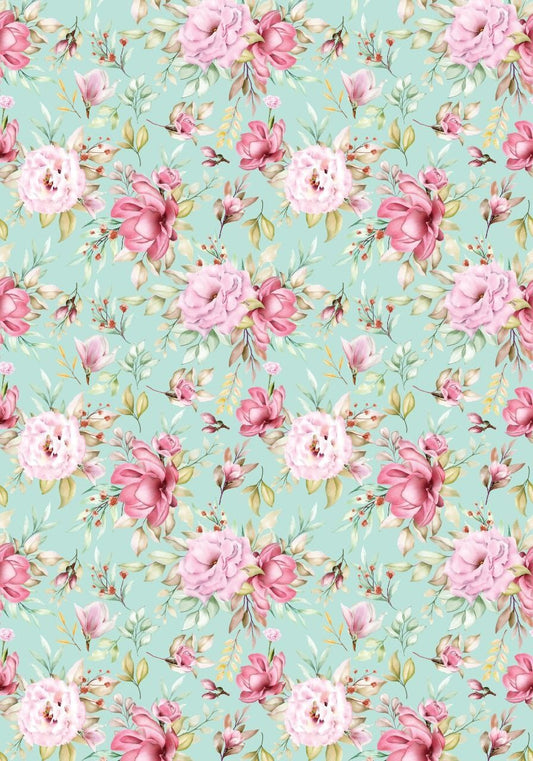Subtle Floral ( Instant Transfer sheet )