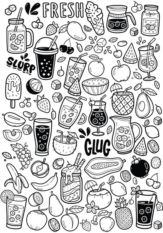 Summer Treats    ( Instant Transfer Sheets )