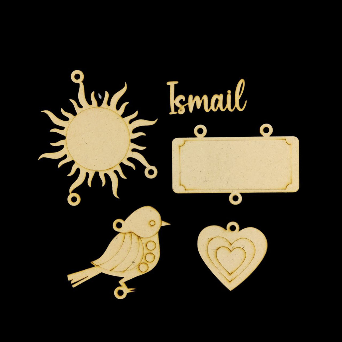 Sun bird heart ( Wall Danglers ) Personalised