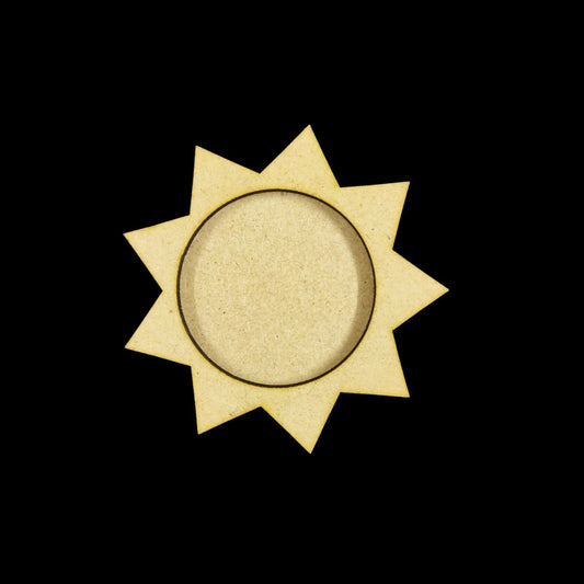 Sun design ( Mini Tealight Holder MDF ) Diwali