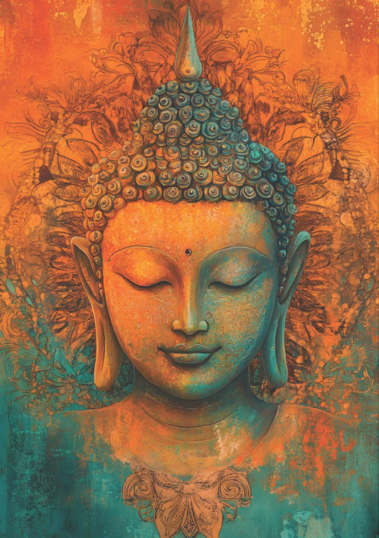 Sunfire Buddha Serentiy (Full Size - Decoupage Paper)