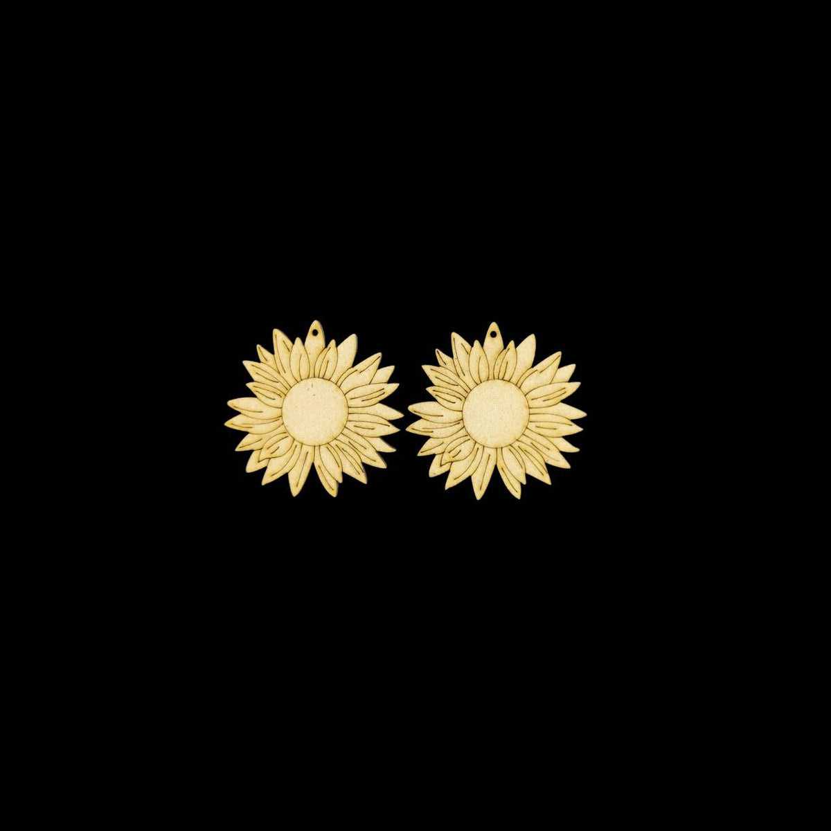 Sunflower - Earring Base (MDF)