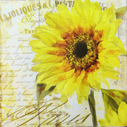 Sunflower print ( German Napkins Tissues )