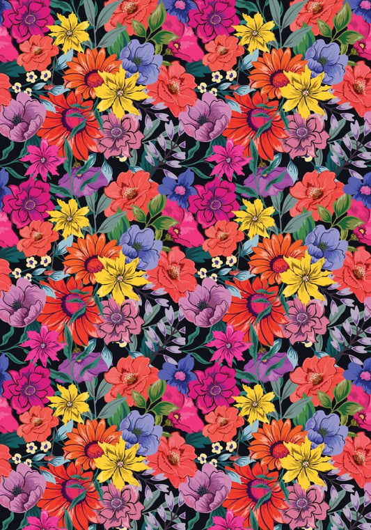 Sunflowers ( Seamless Pattern )   ( Instant Transfer Sheets )