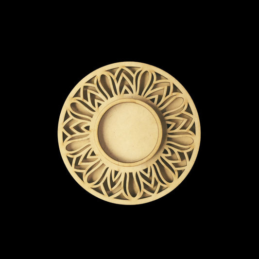 Sunshine Rhythm - Cutwork Tealight holder (MDF) Diwali Festive Collection