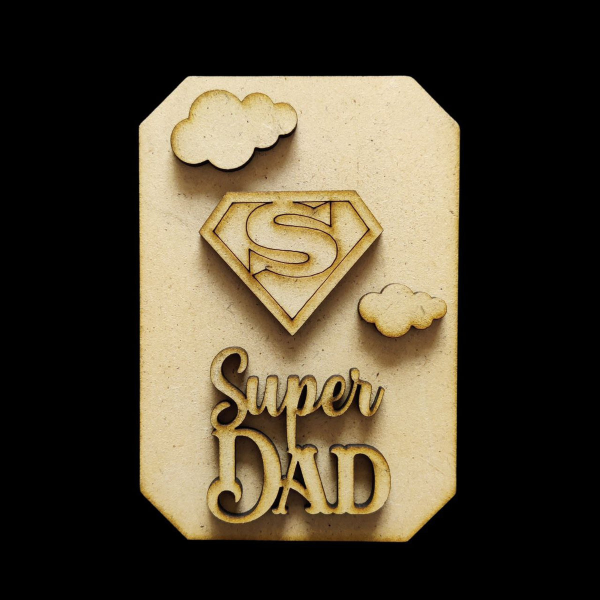 Best Dad ( Father's day - MDF Fridge Magnet Base )