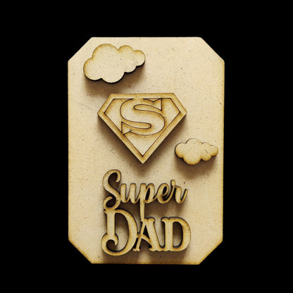 Best Dad ( Father's day - MDF Fridge Magnet Base )