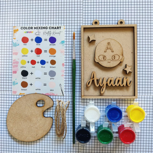 Superhero - Personalised DIY Name Plate Kit (MDF)