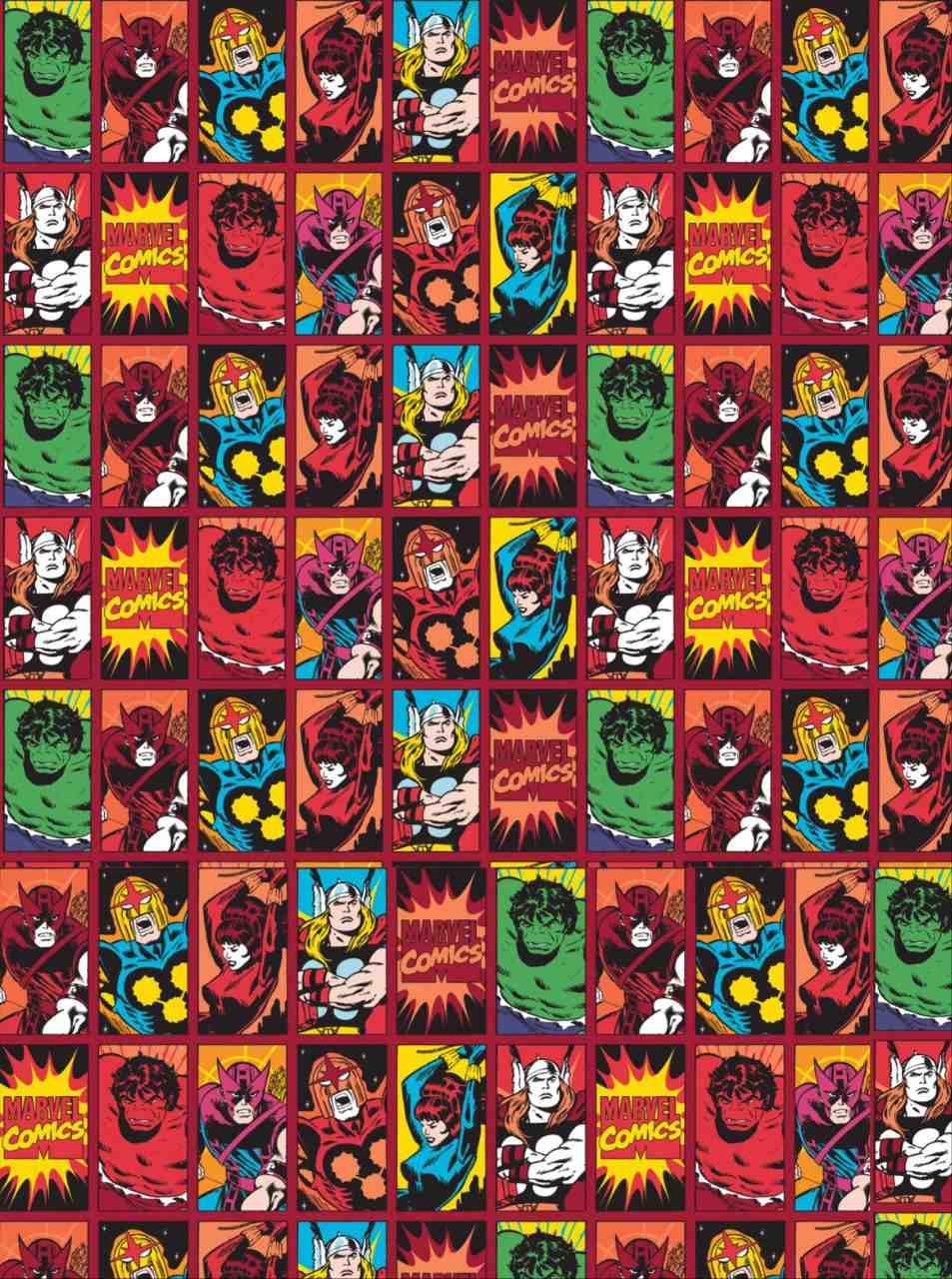Superhero Tiles - Seamless Pattern (Decoupage Paper)