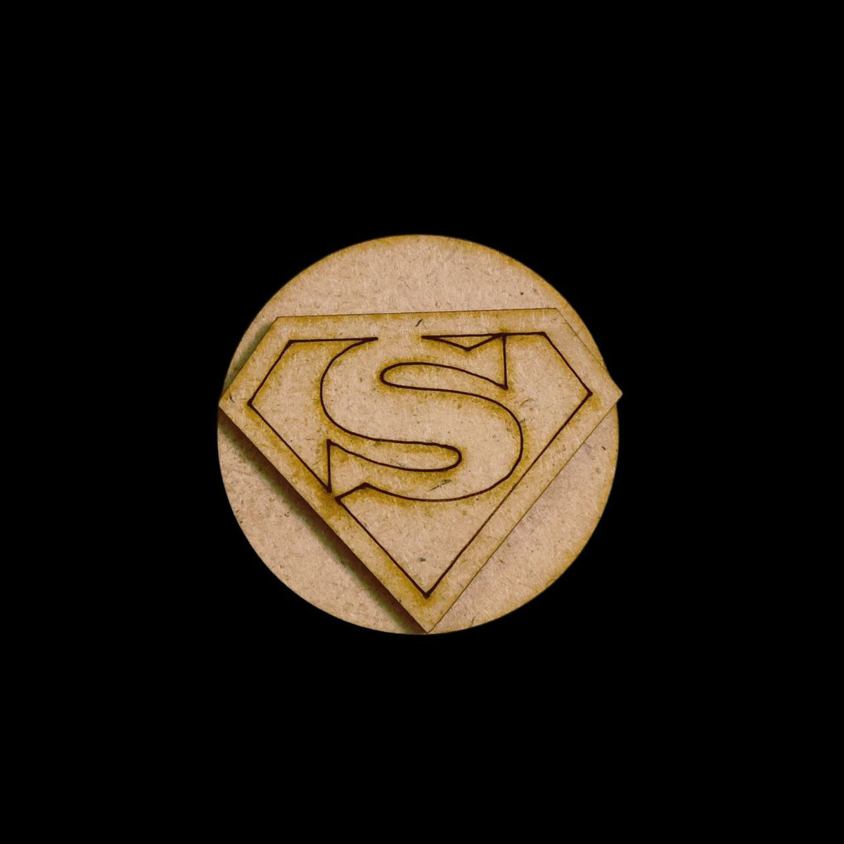 Superman (MDF Round Fridge Magnet Base)