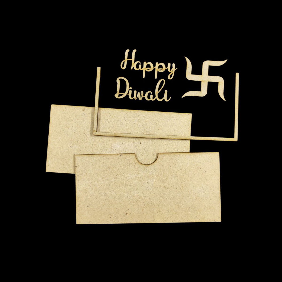 Swastika - Happy Diwali (MDF DIY Cash Envelope)
