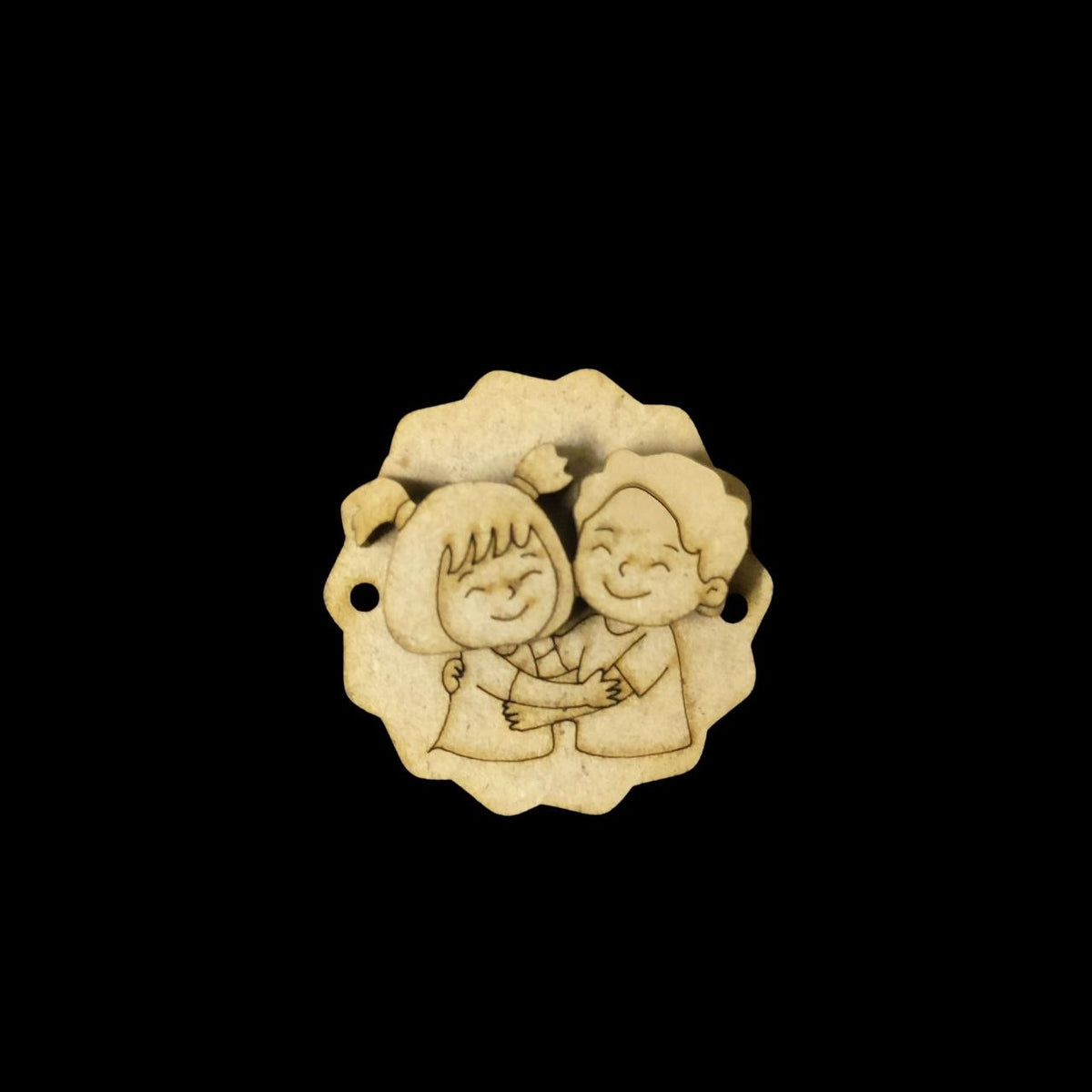 Sweet Cuddles - Bro Sis Cute Rakhi Base (MDF)