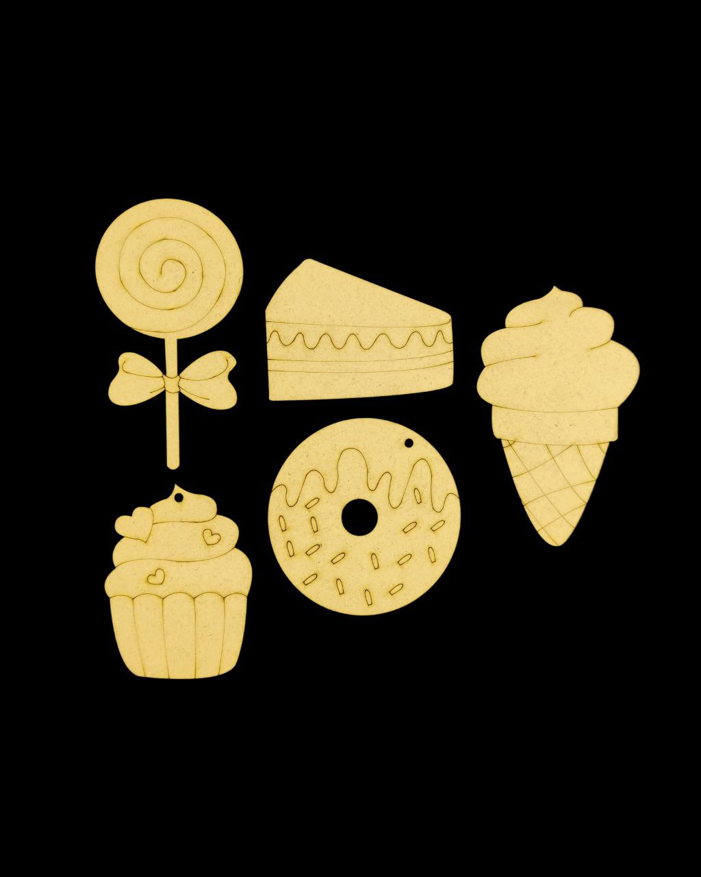 Sweet Desserts (Premarked Painting Bases MDF)