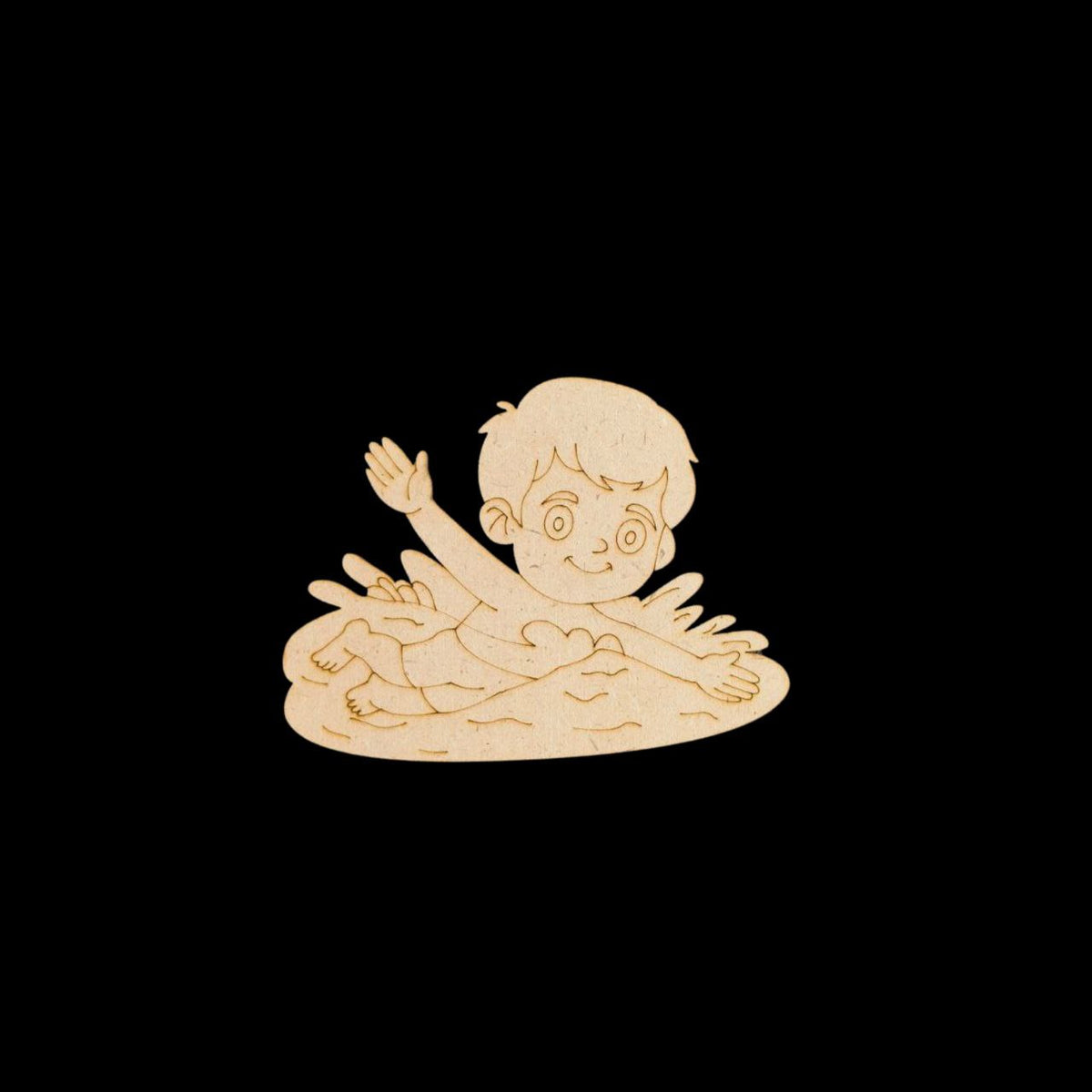Swimmer Pro Boy (MDF - Premarked Painting base)