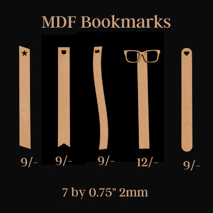 Thin Shapes n Designs ( MDF Bookmarks )