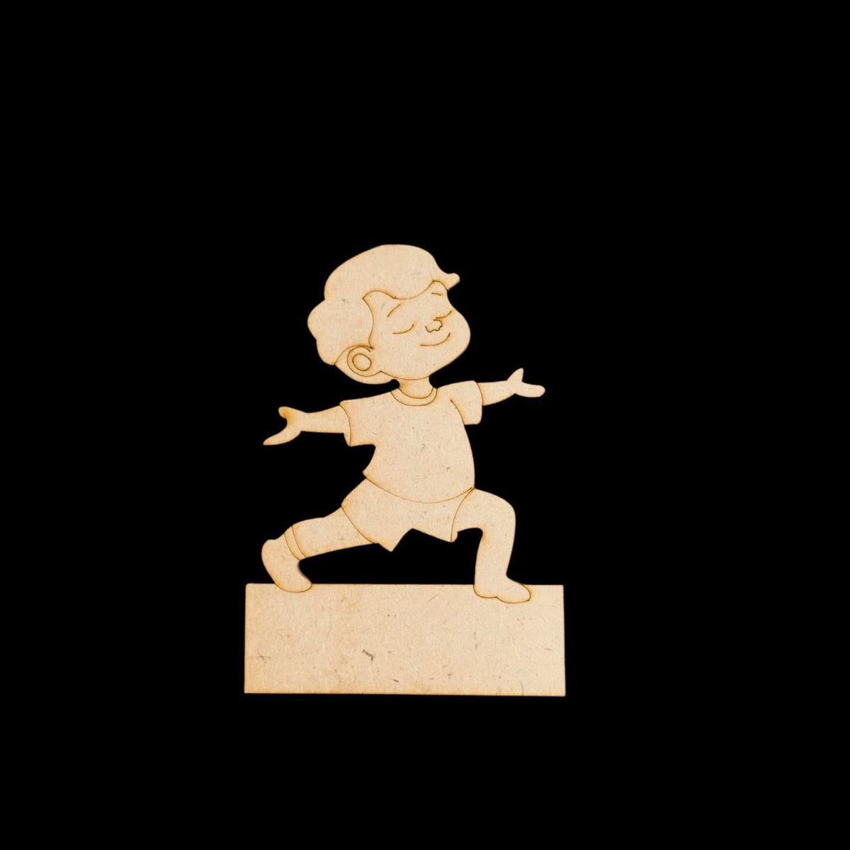 Tai Chi Master Boy (Mini Fridge Magnet Name Board) MDF
